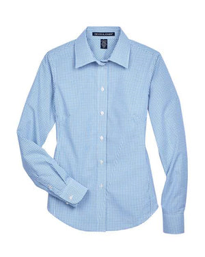 Women's Crown Collection® Gingham Check Woven Dress Shirt
