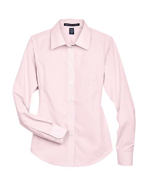 Women's Crown Collection® Gingham Check Woven Dress Shirt