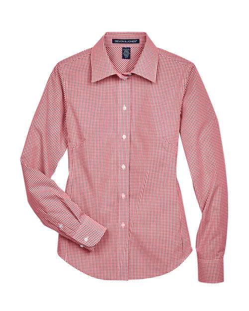 Women's Crown Collection® Gingham Check Woven Dress Shirt