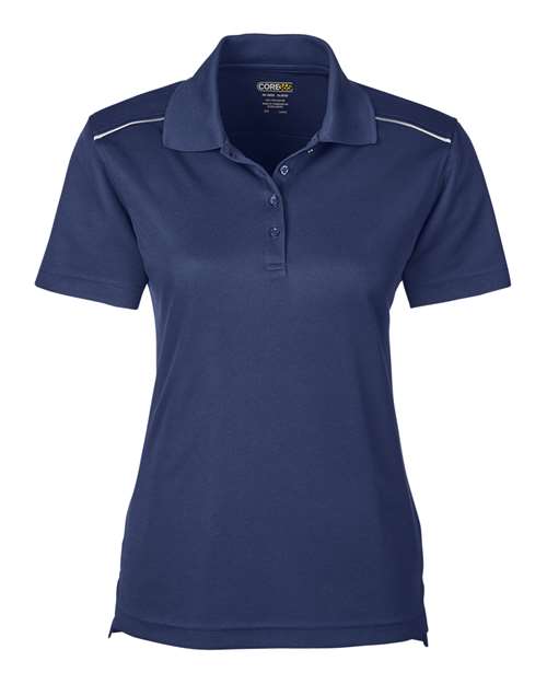 Women's Radiant Performance Piqué Polo with Reflective Piping