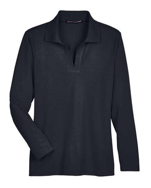Women's CrownLux Performance® Plaited Long Sleeve Polo
