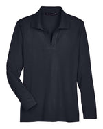 Women's CrownLux Performance® Plaited Long Sleeve Polo