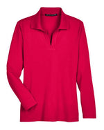 Women's CrownLux Performance® Plaited Long Sleeve Polo