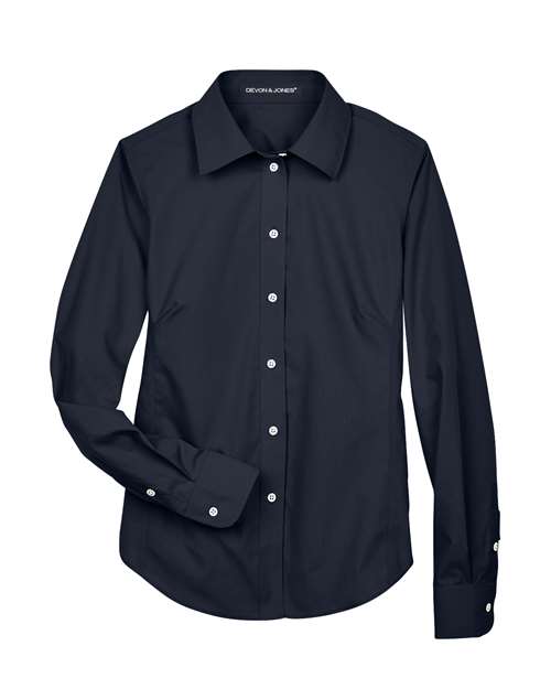 Women's Crown Collection® Broadcloth Woven Dress Shirt