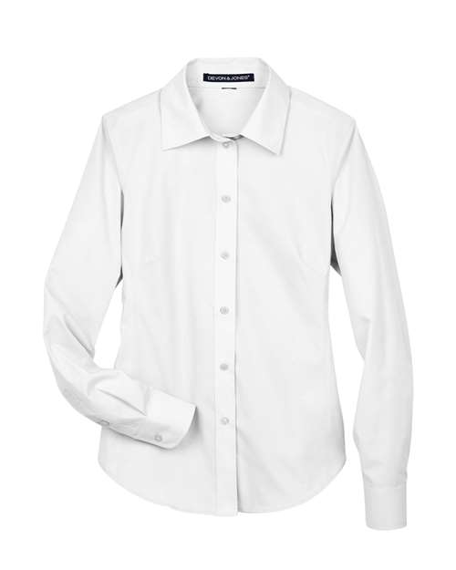 Women's Crown Collection® Broadcloth Woven Dress Shirt