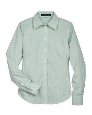 Women's Crown Collection® Banker Stripe Woven Dress Shirt
