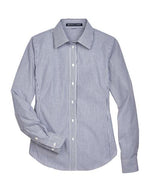 Women's Crown Collection® Banker Stripe Woven Dress Shirt