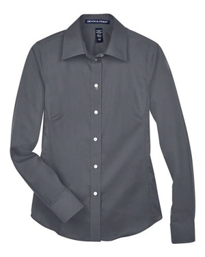 Women's Crown Collection® Solid Stretch Twill Woven Dress Shirt