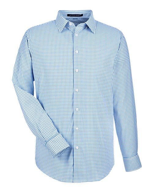 Men's CrownLux Performance® Micro Windowpane Woven Dress Shirt