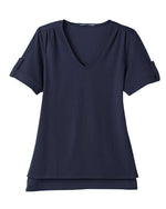 Women's CrownLux Performance® Plaited Rolled Sleeve Shirt
