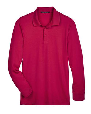 CrownLux Performance® Tall Plaited Long Sleeve Polo