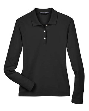 Women's Pima Piqué Long Sleeve Polo
