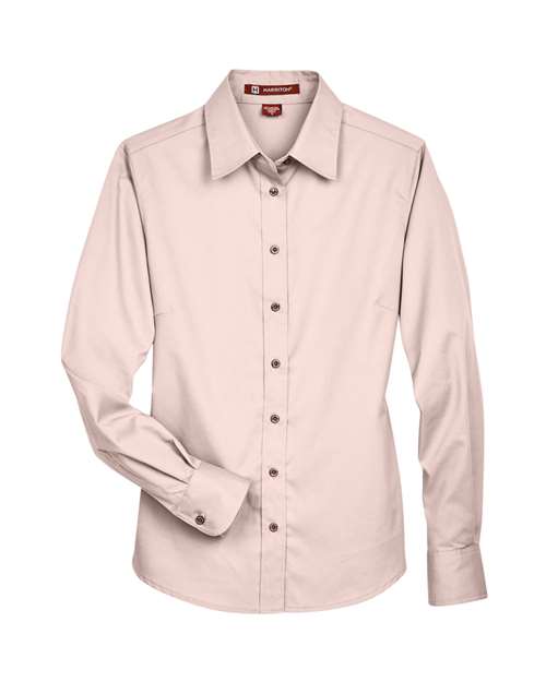 Women's Easy Blend™ Long Sleeve Twill Dress Shirt with Stain-Release