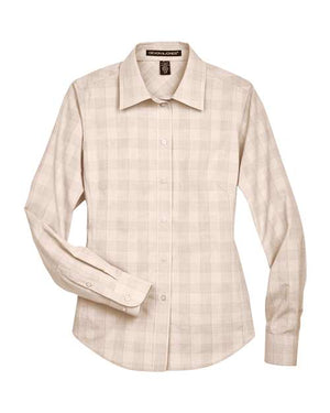 Women's Crown Collection® Glen Plaid Woven Dress Shirt