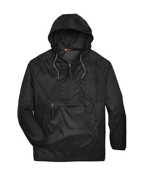 Packable Hooded Nylon Jacket