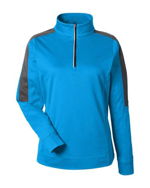 Women's Market Snag Protect Mesh Colorblock Quarter-Zip Pullover