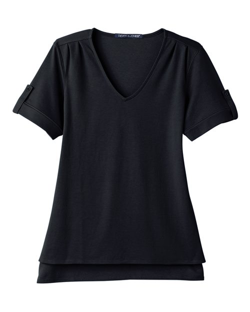 Women's CrownLux Performance® Plaited Rolled Sleeve Shirt