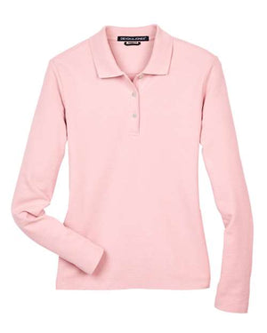 Women's Pima Piqué Long Sleeve Polo