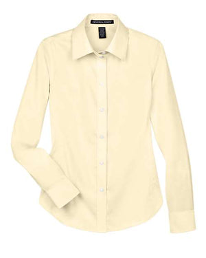 Women's Crown Collection® Solid Stretch Twill Woven Dress Shirt