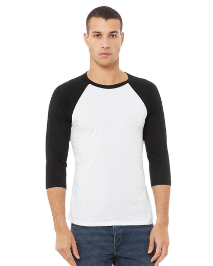 BELLA + CANVAS - Three-Quarter Sleeve Baseball Tee - 3200