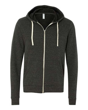 Unisex Triblend Sponge Fleece Full-Zip Hoodie Sweatshirt