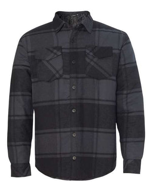 Men's Quilted Flannel Shirt Jacket