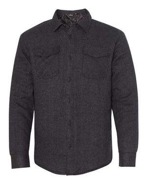 Men's Quilted Flannel Shirt Jacket