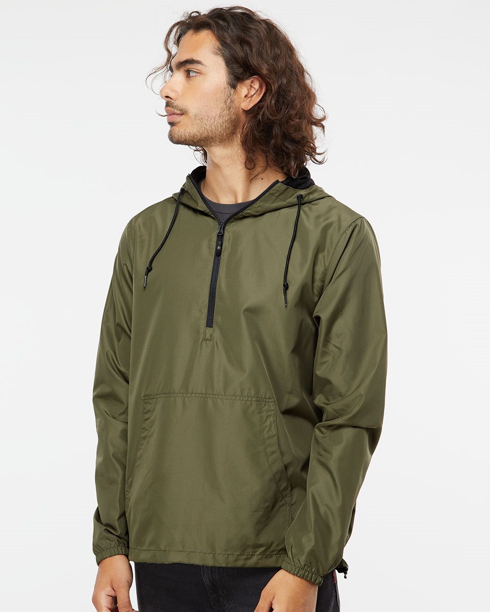 Independent Trading Co. - Lightweight Quarter-Zip Windbreaker Pullover Jacket - EXP54LWP