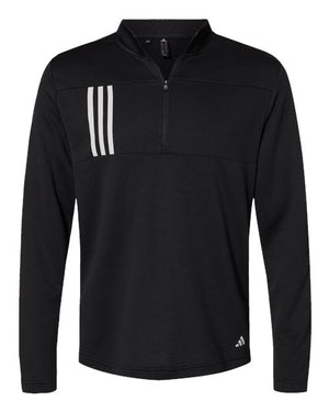 Men's 3-Stripes Double Knit Quarter-Zip Pullover