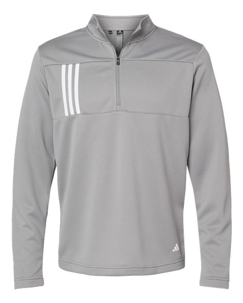 Men's 3-Stripes Double Knit Quarter-Zip Pullover