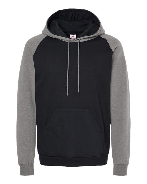 Fleece Raglan Hooded Sweatshirt