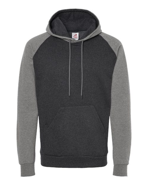 Fleece Raglan Hooded Sweatshirt