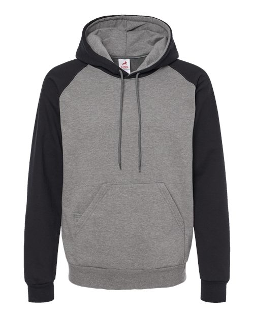 Fleece Raglan Hooded Sweatshirt