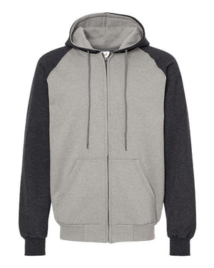 Fleece Raglan Hooded Full-Zip Sweatshirt
