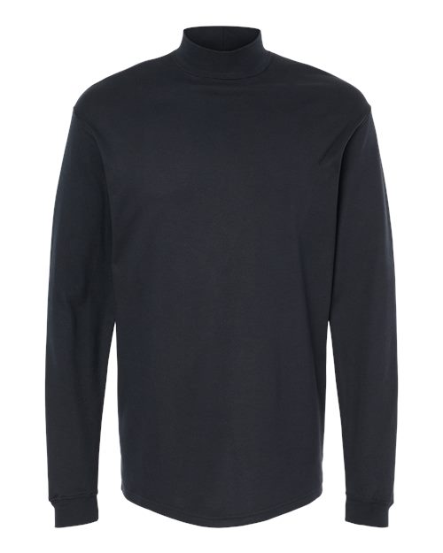 Jersey Interlock Mockneck Long Sleeve T-Shirt