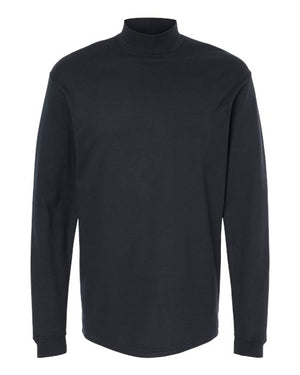 Jersey Interlock Mockneck Long Sleeve T-Shirt