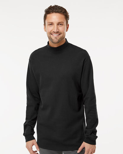 King Fashion - Jersey Interlock Mockneck Long Sleeve T-Shirt - KF4600