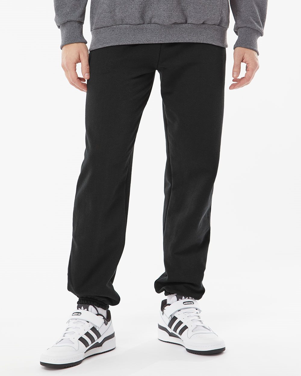 King Fashion - Pocketed Sweatpants with Elastic Cuffs - KF9012