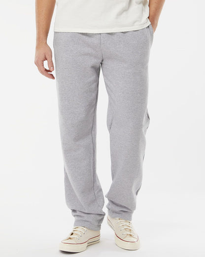 King Fashion - Pocketed Open Bottom Sweatpants - KF9022