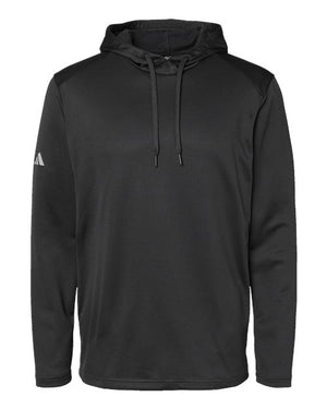 Men's Textured Mixed Media Hooded Sweatshirt