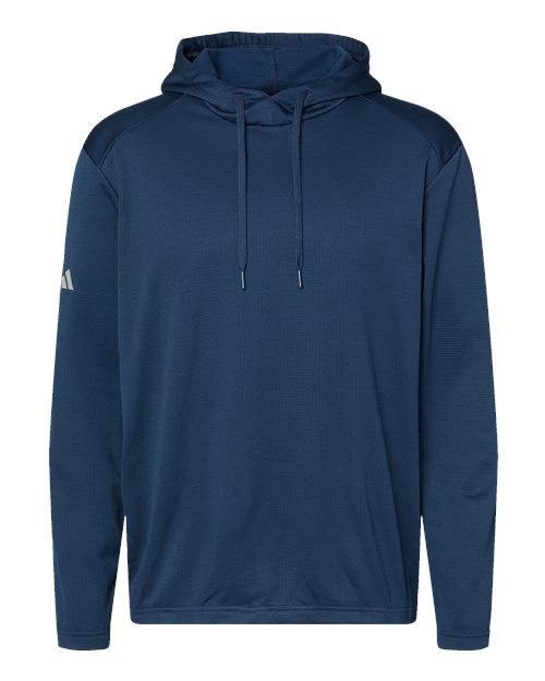 Men's Textured Mixed Media Hooded Sweatshirt