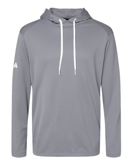 Men's Textured Mixed Media Hooded Sweatshirt