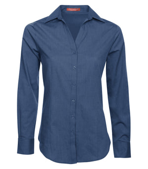 COAL HARBOUR® TEXTURED CROSSHATCH WOVEN LADIES' SHIRT L6004