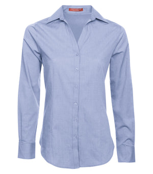 COAL HARBOUR® TEXTURED CROSSHATCH WOVEN LADIES' SHIRT L6004