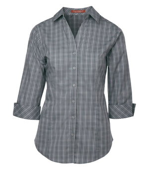 COAL HARBOUR® TATTERSALL CHECK WOVEN LADIES' SHIRT L6005