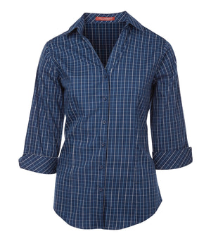 COAL HARBOUR® TATTERSALL CHECK WOVEN LADIES' SHIRT L6005