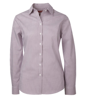 COAL HARBOUR® MINI STRIPE STRETCH WOVEN LADIES' SHIRT L6006