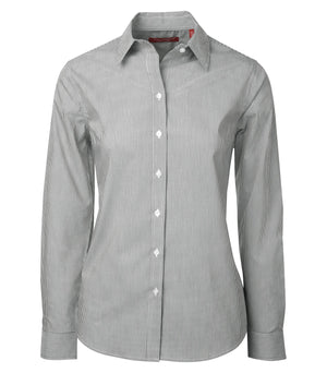 COAL HARBOUR® MINI STRIPE STRETCH WOVEN LADIES' SHIRT L6006