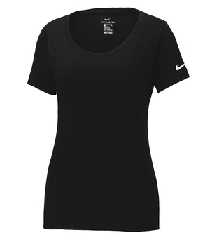 NIKE Dri-FIT COTTON/POLY SCOOP NECK LADIES' TEE NKBQ5234
