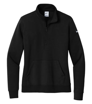 NIKE CLUB FLEECE SLEEVE SWOOSH LADIES' 1/2 ZIP NKDX6720